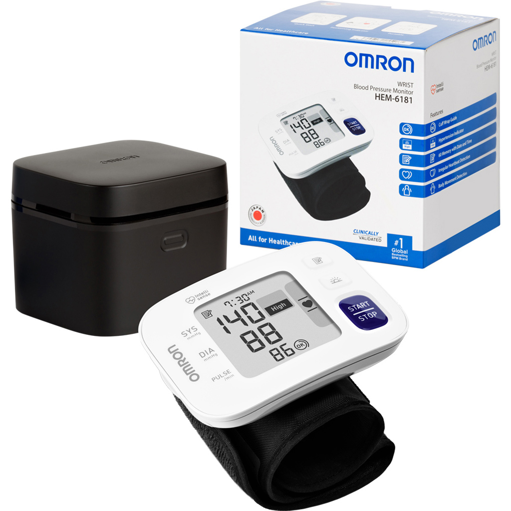 Máy đo huyết áp cổ tay Omron HEM-6181 - Hàng chính hãng
