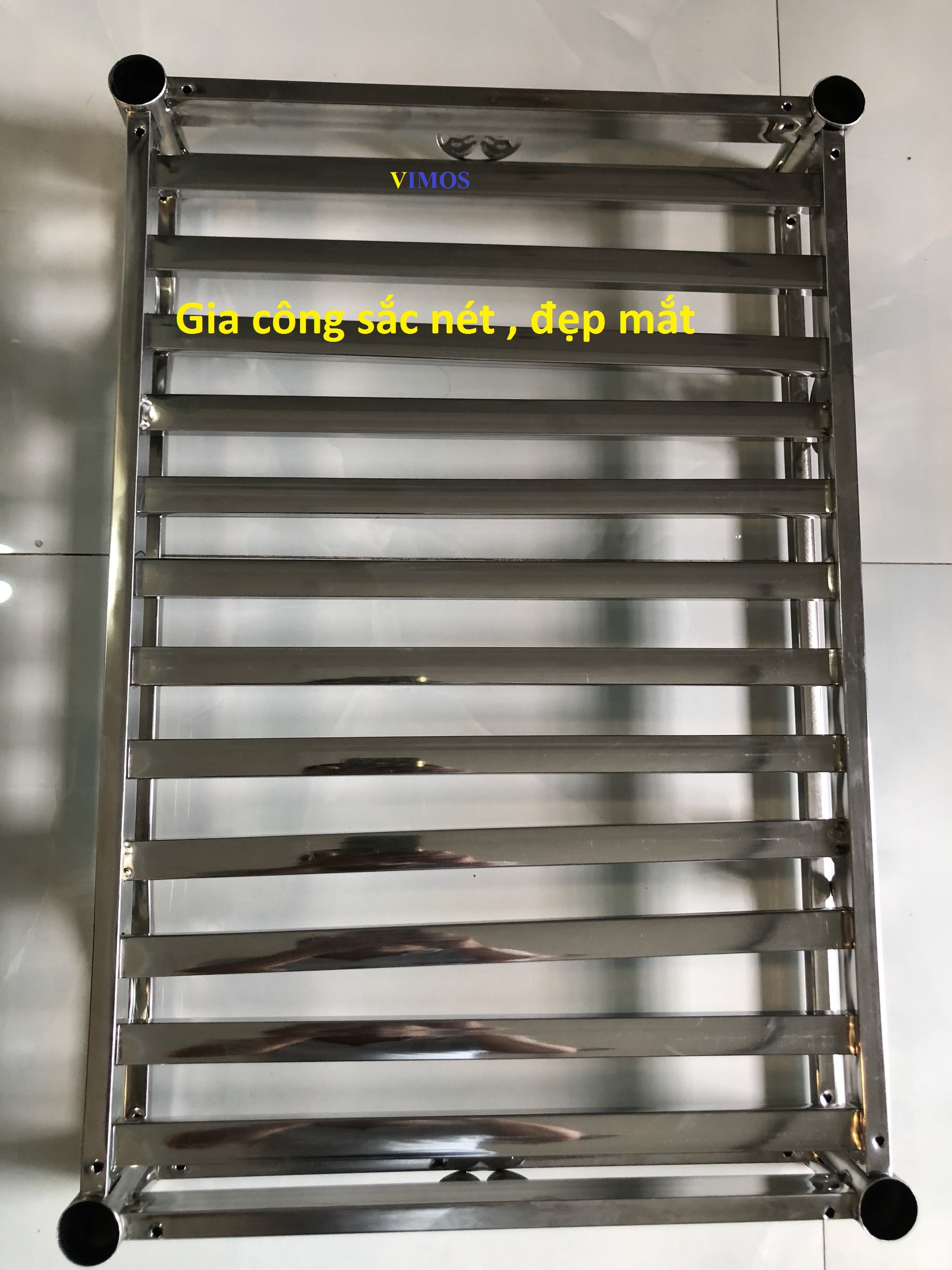 Kệ inox chén bát , xoong nồi, kệ inox nhà bếp - thương hiệu VIMOS