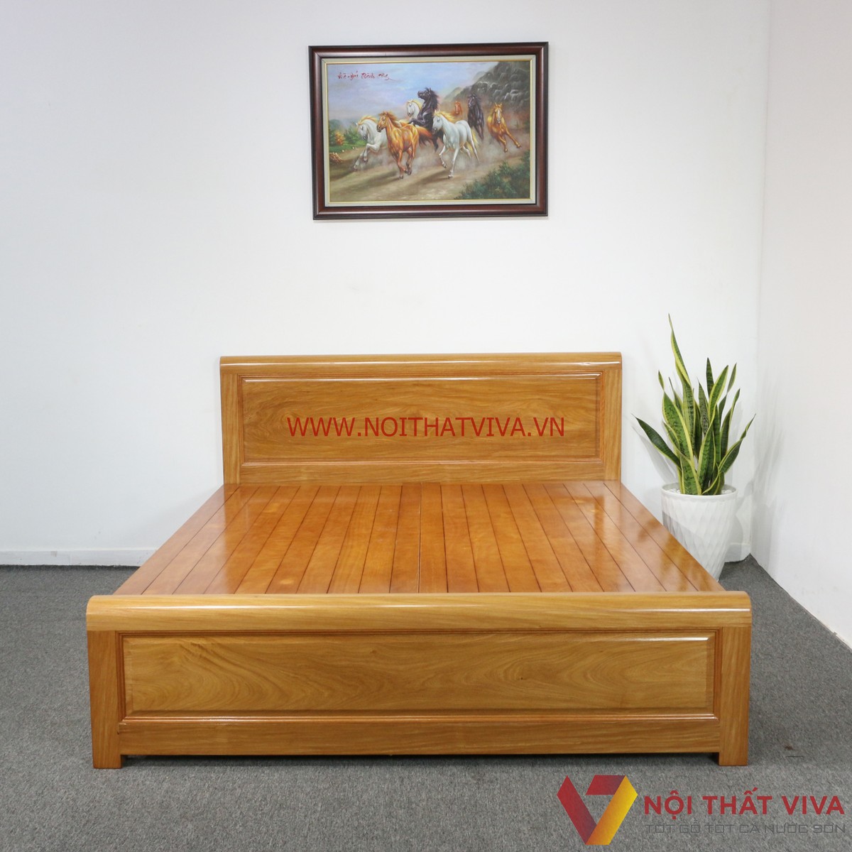 Giường Ngủ Gỗ Đinh Hương Vạt Phản Cao Cấp Đẹp Giá Rẻ