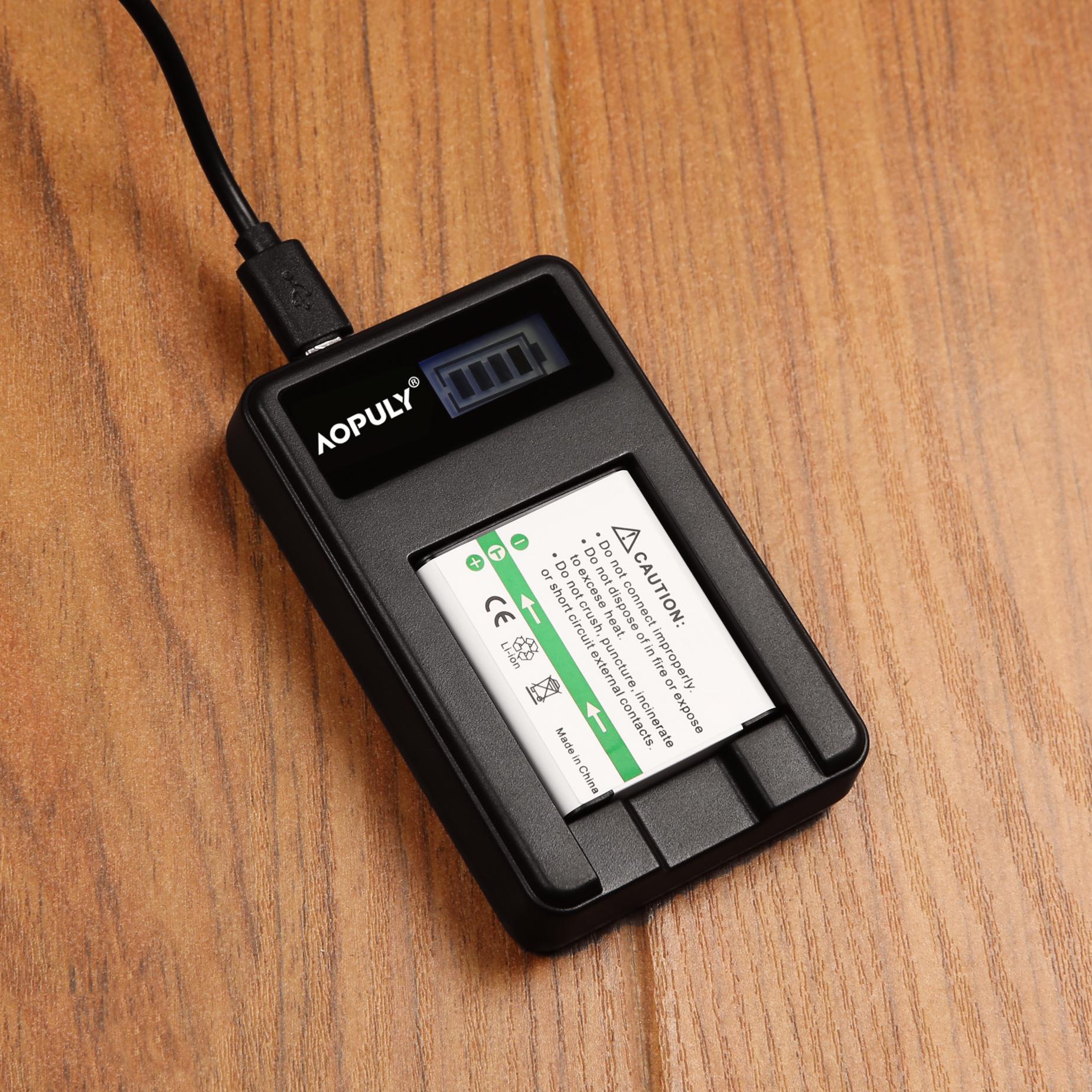 AOPULY 1800mAh Li-50B D-LI92 Pin máy ảnh Li-ion cho Olympus LI-50B LI 50B LI50B cho Pentax D-LI92 XZ-1 SP-800UZ SZ-30 Màu sắc: Sạc n 4Pin