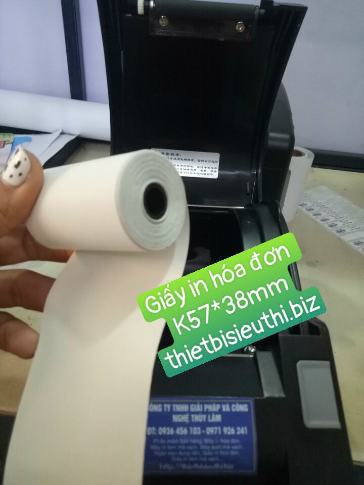 Set 20 cuộn Giấy in hóa đơn cho máy pos quẹt thẻ ngân hàng