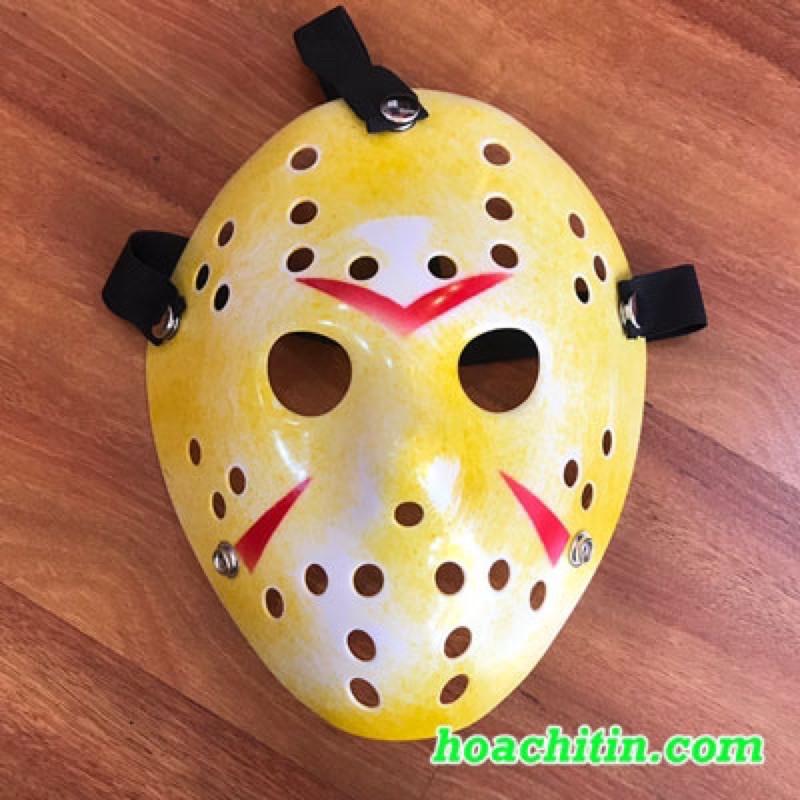 Mặt nạ Jason Voorhees xi vàng xi bạc trắng đen hóa trang halloween