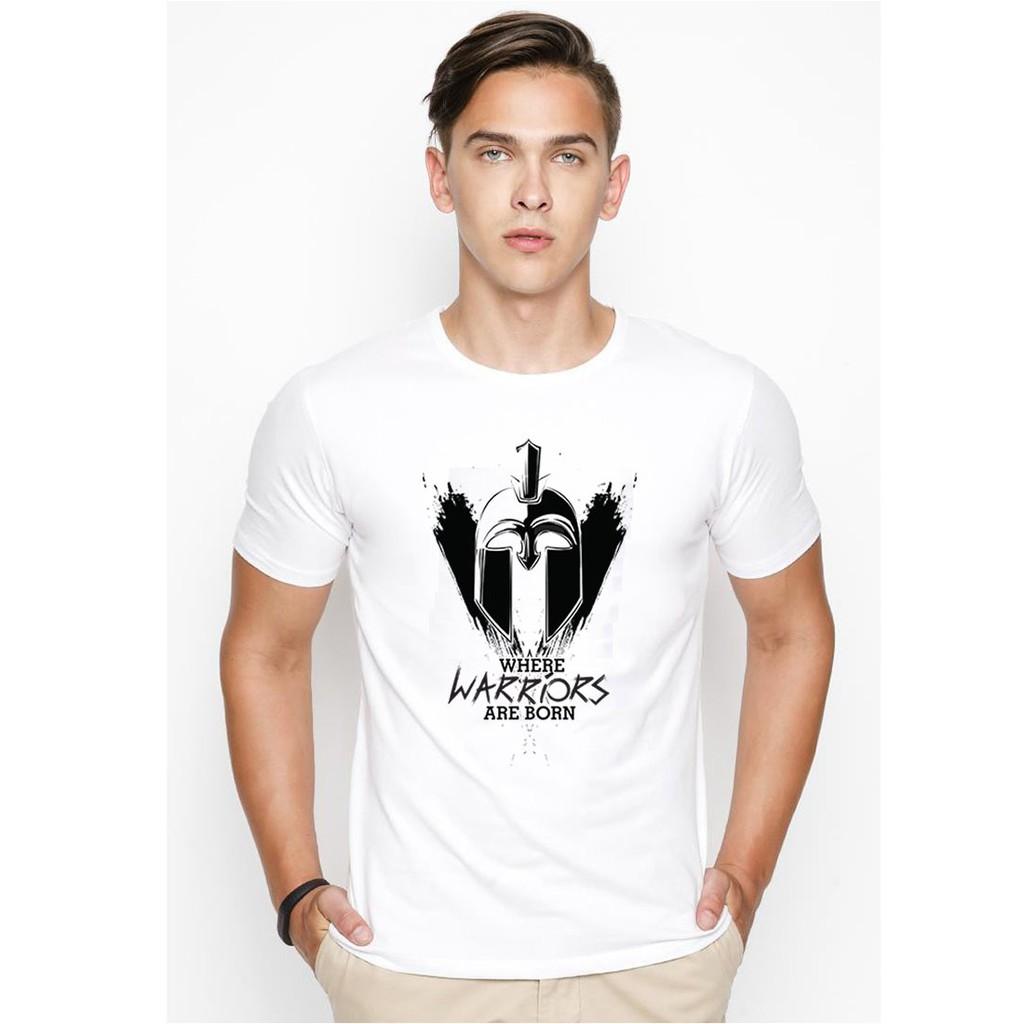 Áo thun nam in hình chiến binh Hàn Quốc vải dày mịn TEE19S142