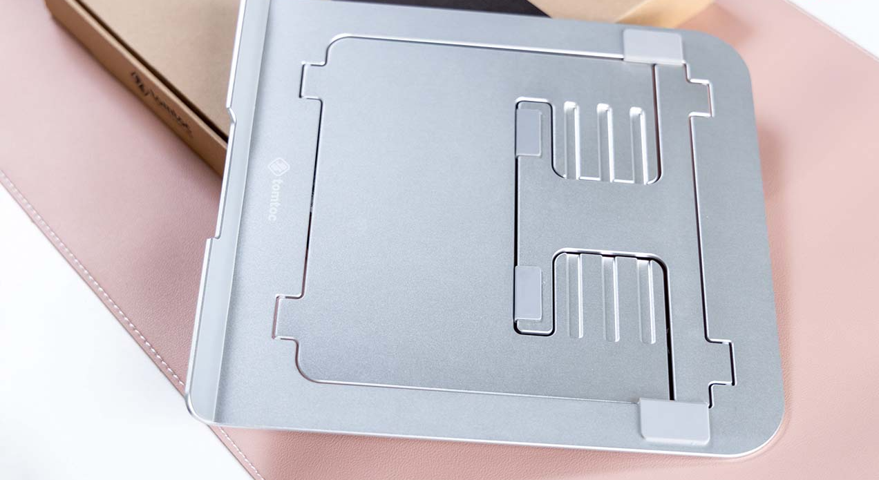Đế đỡ tản nhiệt TomToc Folding Aluminum Laptop Stand Hàng chính Hãng