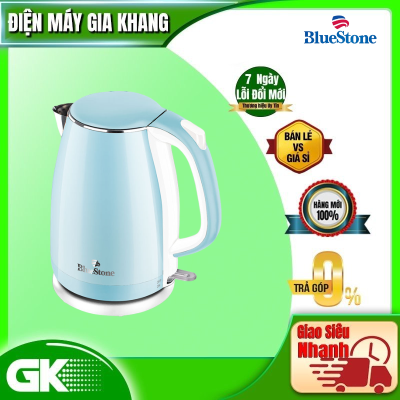 Ấm Đun Siêu Tốc Bluestone KTB-3458, 2000w-1.7Lit, Hàng Chính Hãng