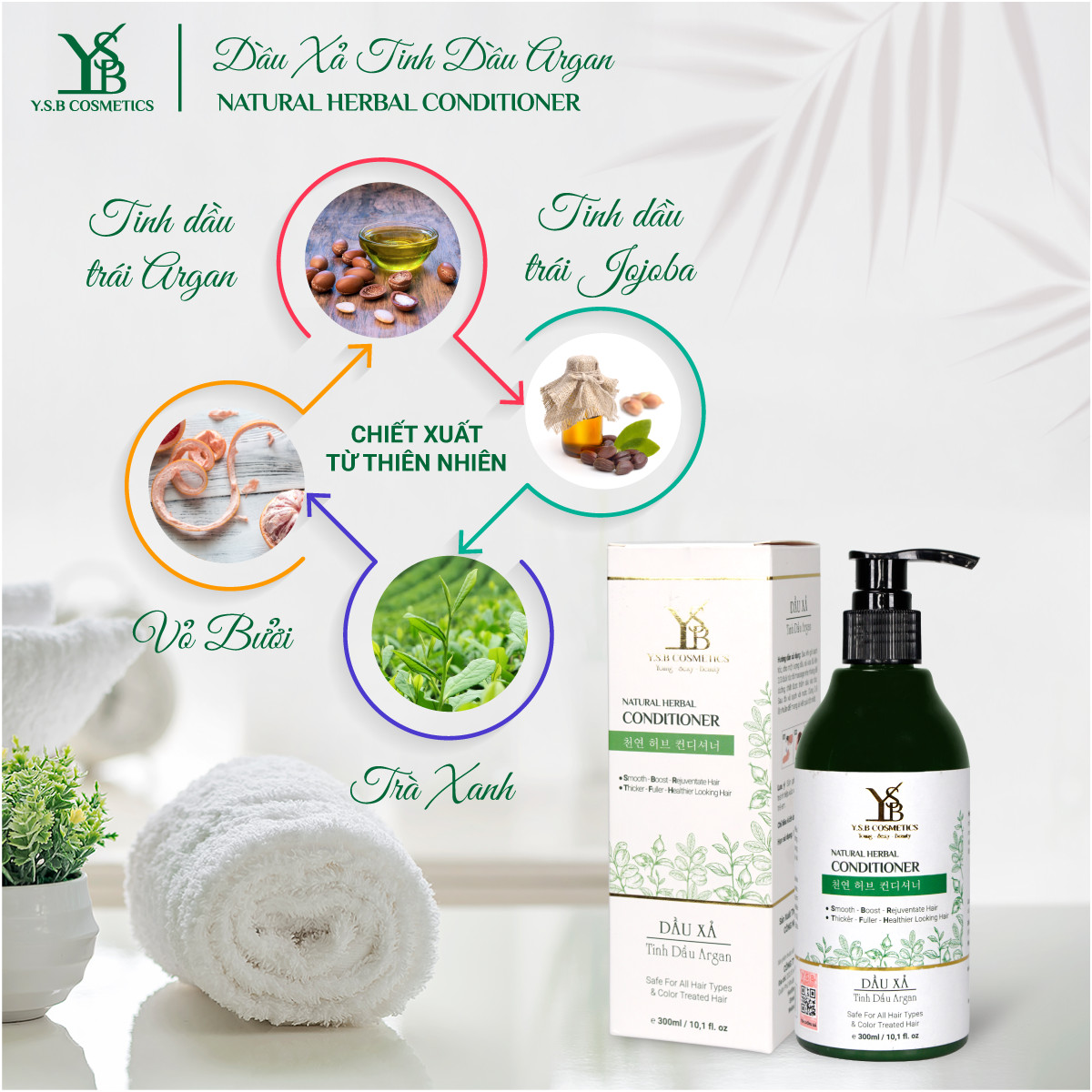 Dầu xả Tinh Dầu Argan NATURAL HERBAL CONDITIONER