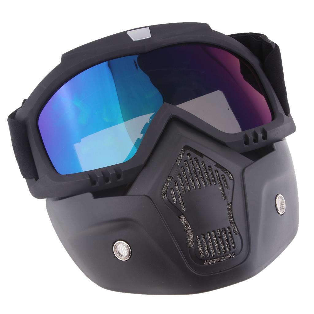 Motorcycle  Riding Detachable Modular Face  Goggles Eyewear
