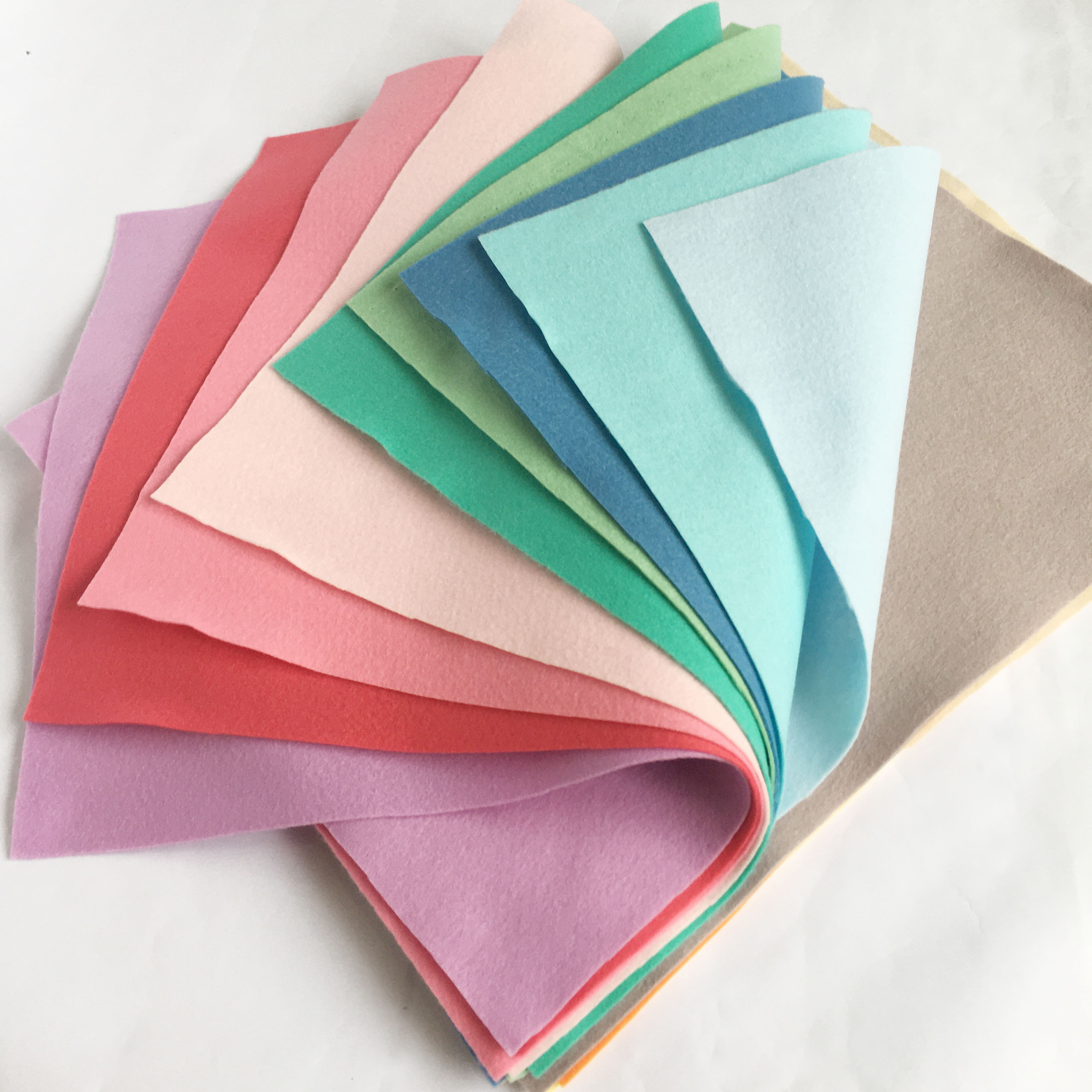 Combo 16 vải nỉ mềm Hàn Quốc cao cấp D30XR37cm 16 màu  làm đồ handmade, craft, thủ công