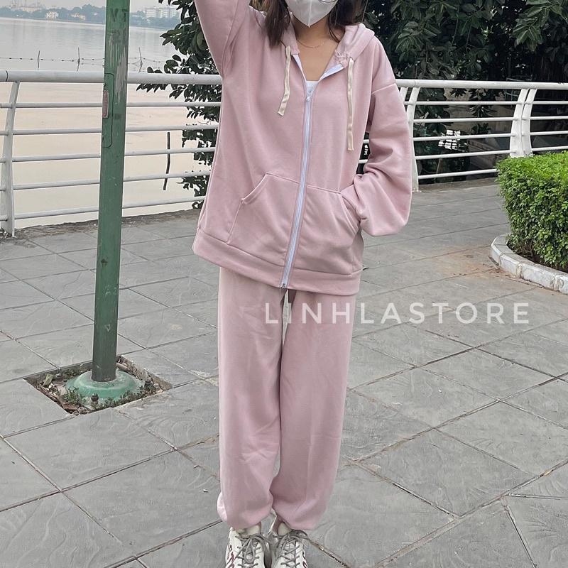 SET BỘ NỈ THU ĐÔNG KHOÁ NHIỀU MÀU SET BỘ ÁO HOODIE QUẦN NỈ - SET BỘ MÙA ĐÔNG DÀY DẶN (ảnh thật + video shop quay