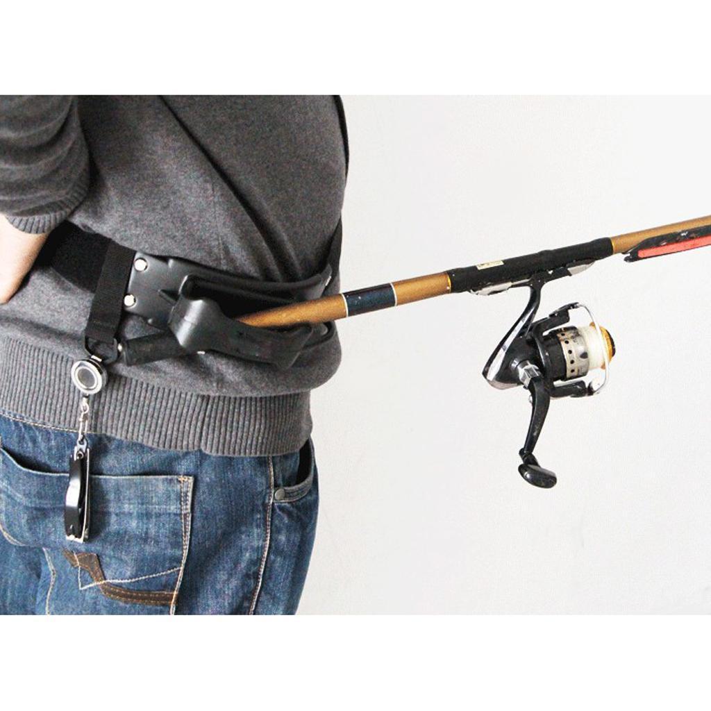 Adjustable Fishing Fighting Waist Belt Stand Up Fishing Rod Holder Tackle