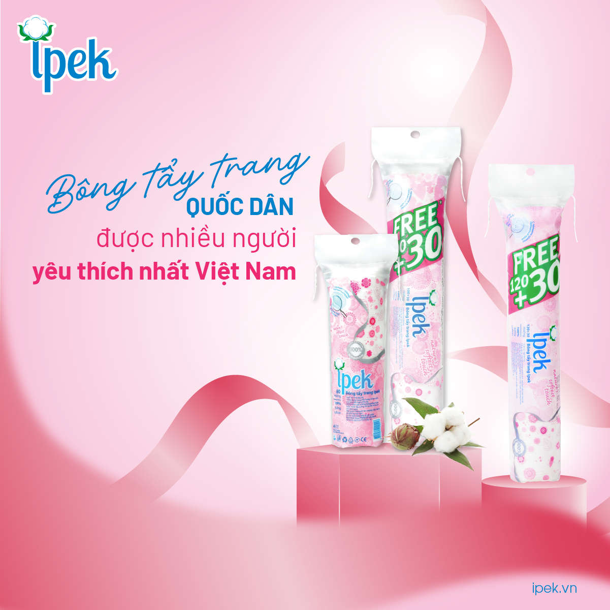 Bông Tẩy Trang IPEK Klasik Thổ Nhĩ Kỳ