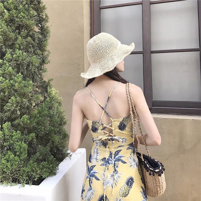 Đầm hoa quyến rũ-maxi-váy nữ-váy hoa
