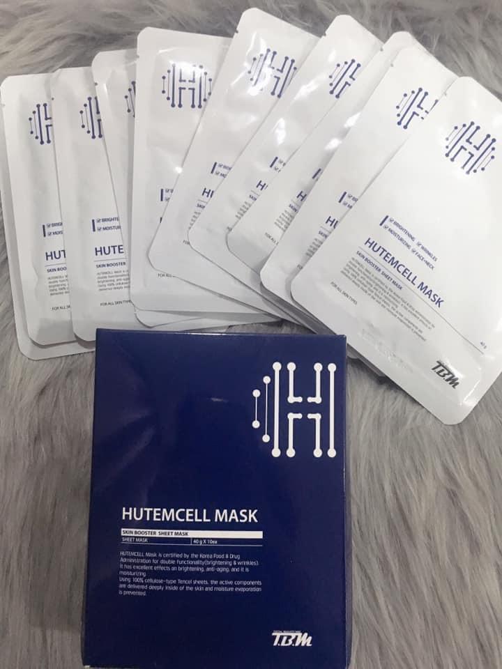 Hộp 10 Miếng Mặt Nạ Phục Hồi Da Tự Nhiên Hàn Quốc HUTEM CELL MASK (Hàng chính hãng)