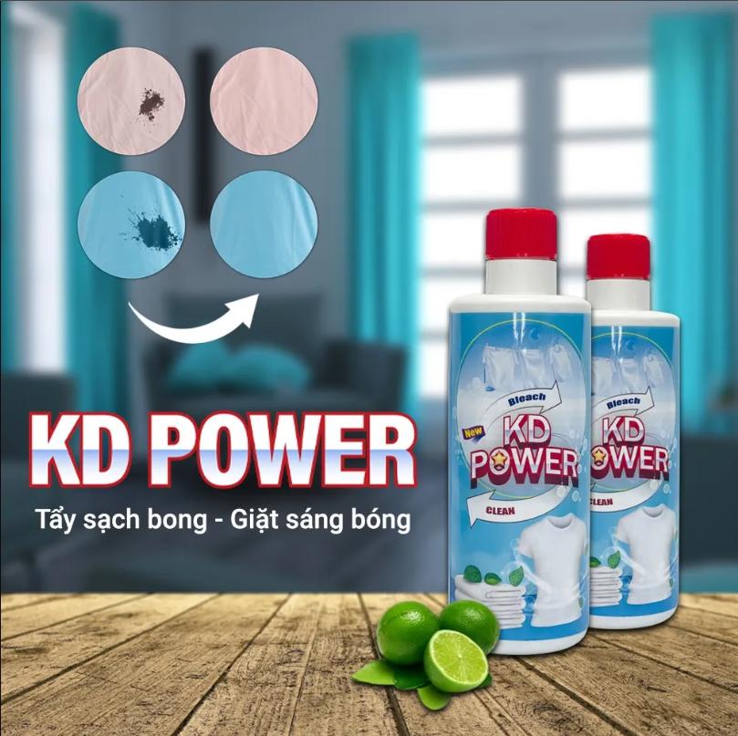 Tẩy Trắng KD POWER Nhập Khẩu Đức Giúp Đánh Bay Mọi Vết Bẩn Cứng Đầu,Giải Quyết Mọi Vết Bẩn Trên Quần Áo, Tẩy Trắng, Tẩy Mốc Quần Áo Hiệu Quả Không Hại Da Tay-Hàng chính hãng