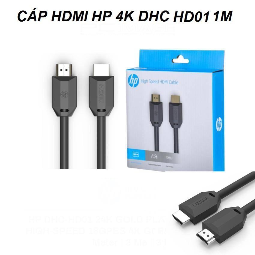 Cáp HDMI to HDMI HP DHC-HD01 dài 1M / 2M / 3M tùy chọn - hỗ trợ UHD 4K 60Hz (đen) - Nhất Tín Computer