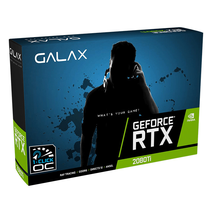 Card Màn Hình GALAX GeForce RTX 2080Ti SG (1-Click OC) V2 11GB GDDR6 - Hàng chính hãng