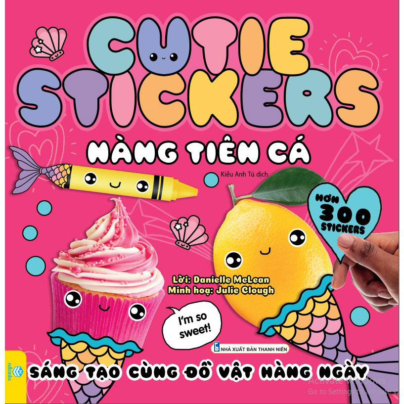 Combo 3 cuốn Cutie Stickers Sáng tạo cùng đồ vật hàng ngày