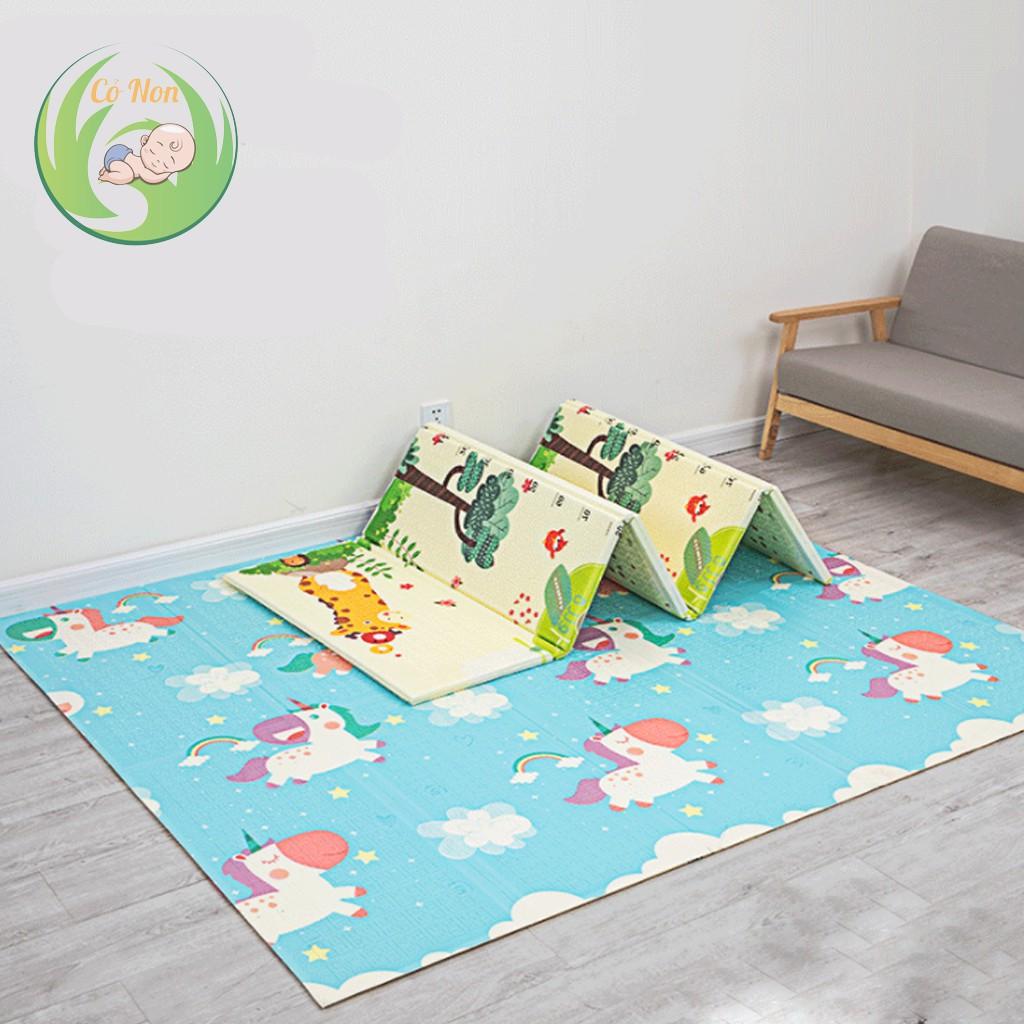 Thảm xốp lót sàn xpe 2 mặt gấp gọn chống thấm nước