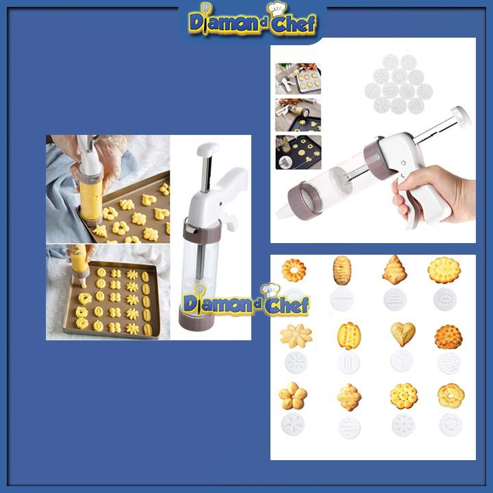 Bộ Cookies Press 12 Mặt Hoa + 6 Đui Tạo Hình