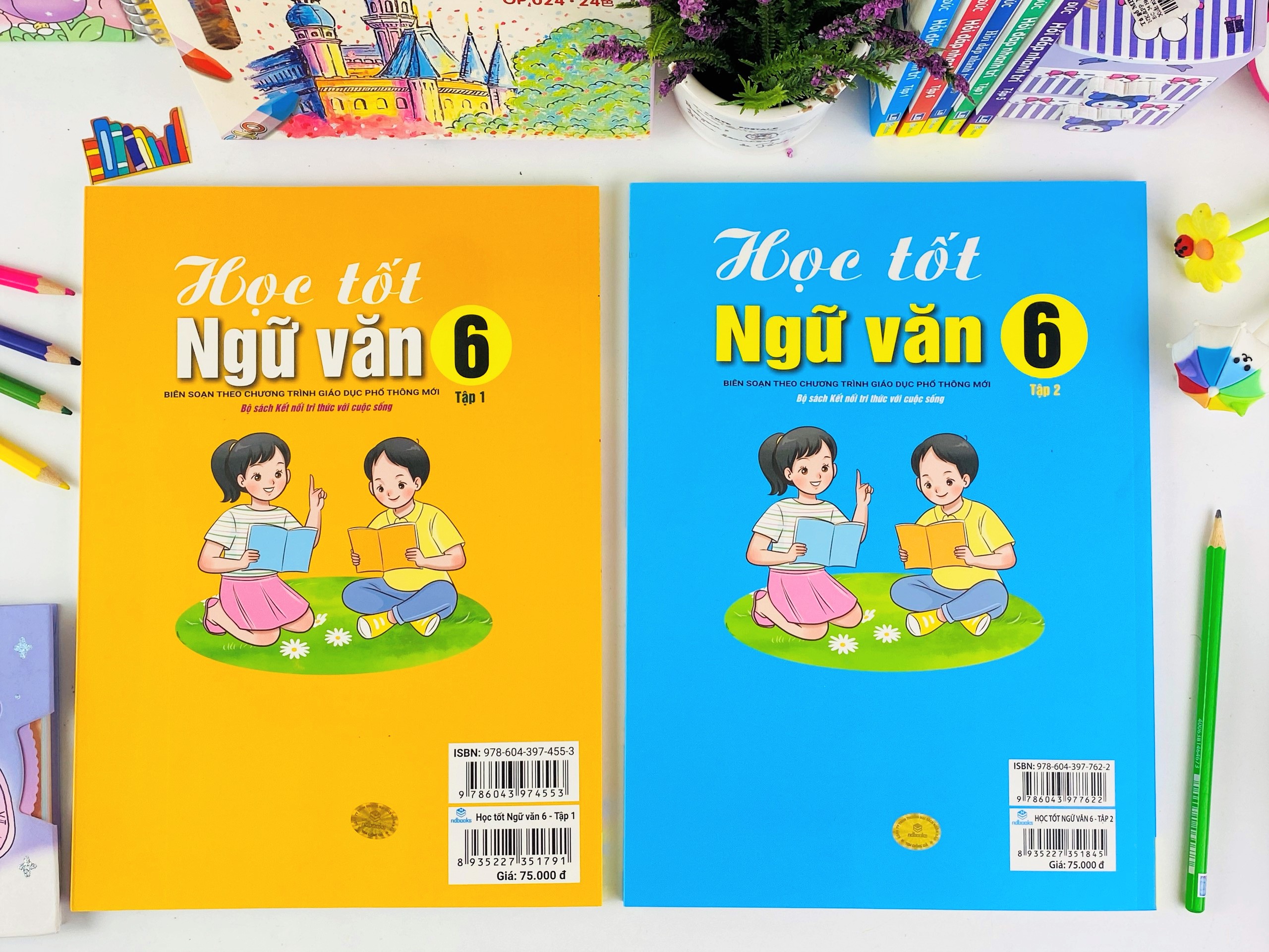 Sách - Combo 2 cuốn Học Tốt Ngữ Văn Lớp 6 - Biên soạn theo CT GDPT mới (Bộ sách Kết Nối) - ndbooks