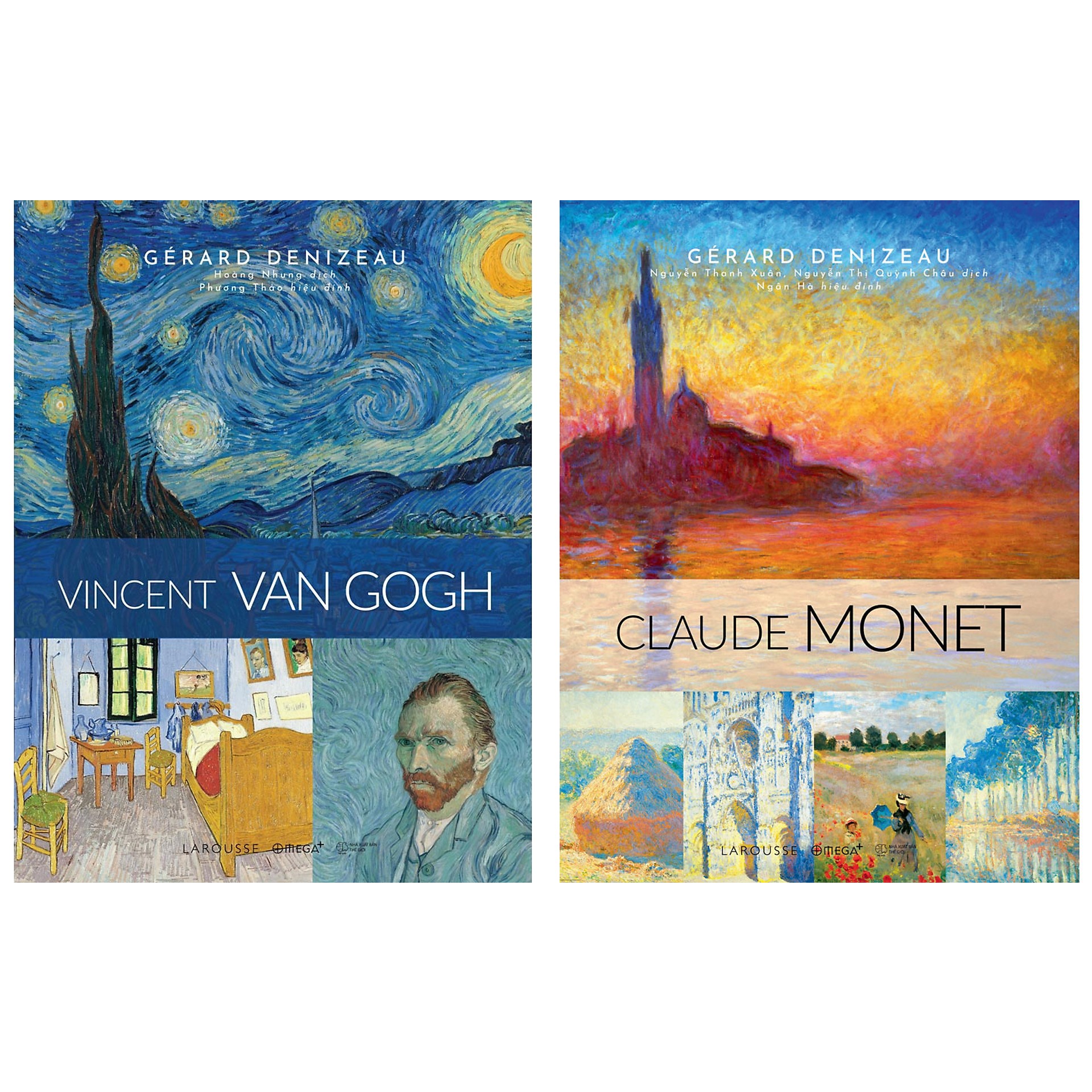 Trạm Đọc Official |  Combo Sách Về Những Danh Họa Vĩ Đại : Vincent Van Gogh + Claude Monet