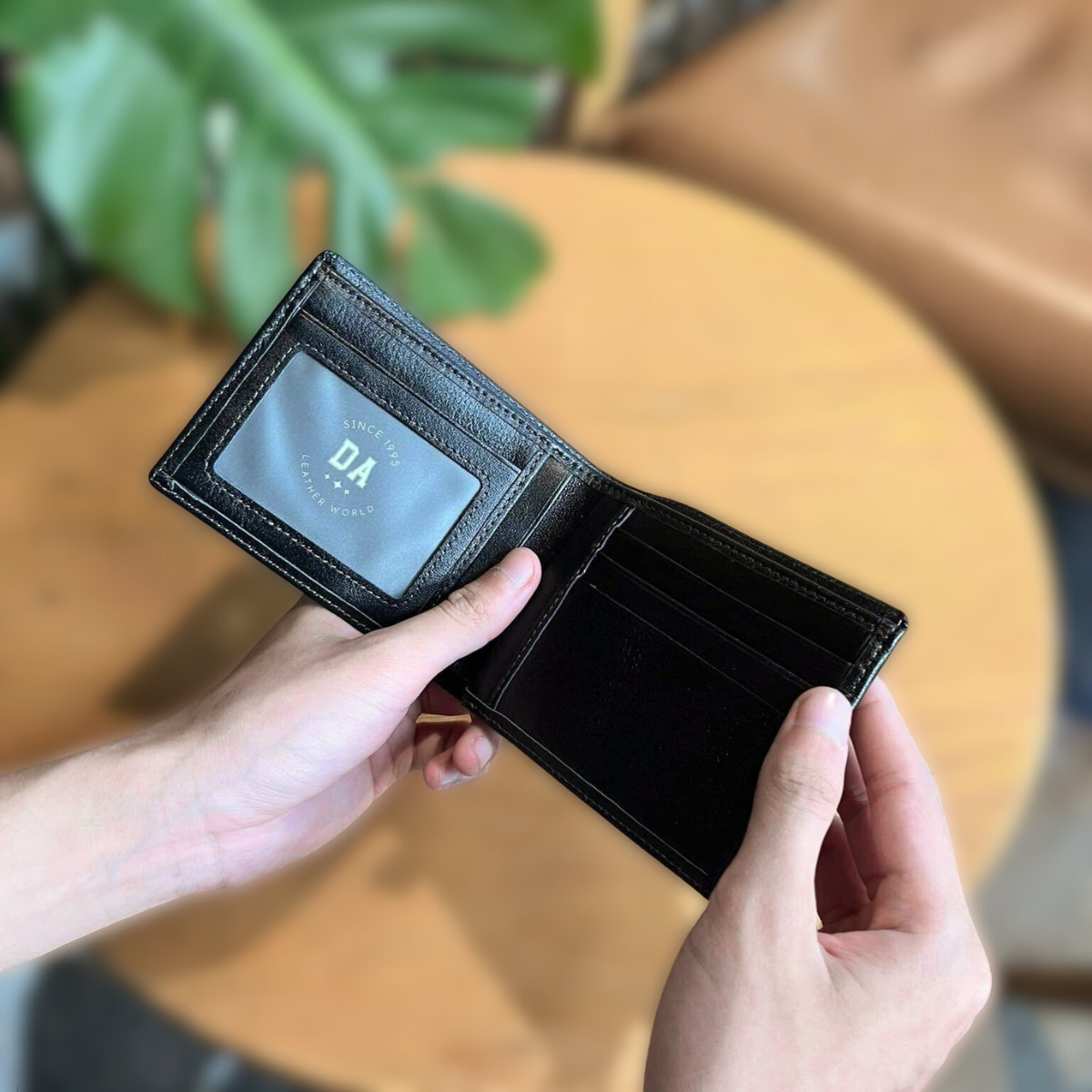 Ví Nam Da Bò Thật Cao Cấp Dáng Ngang Dập Vân Kim, Bóp Nam Da Bò Thật Thanh Lịch Công Sở SDA3
