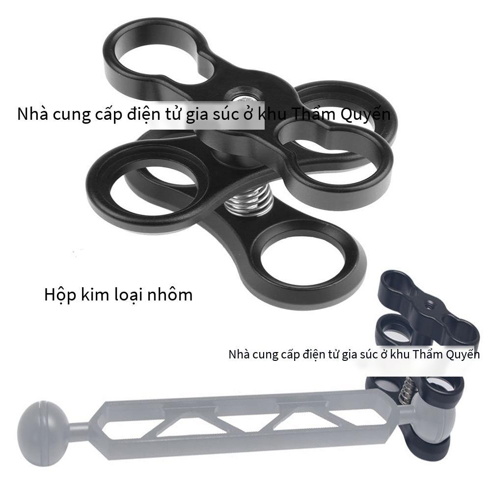 Vận Chuyển Nhanh Lặn Kẹp Bướm Gopro11 10 9 8 Đèn Lặn Kẹp Cánh Tay Phụ Kiện Chụp Ảnh Lấp Đầy Ánh Sáng Camera Adapter Đầu Bóng