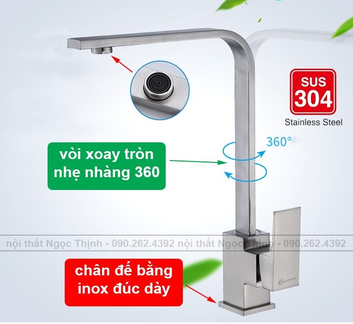 Vòi rửa bát nóng lạnh PGH002