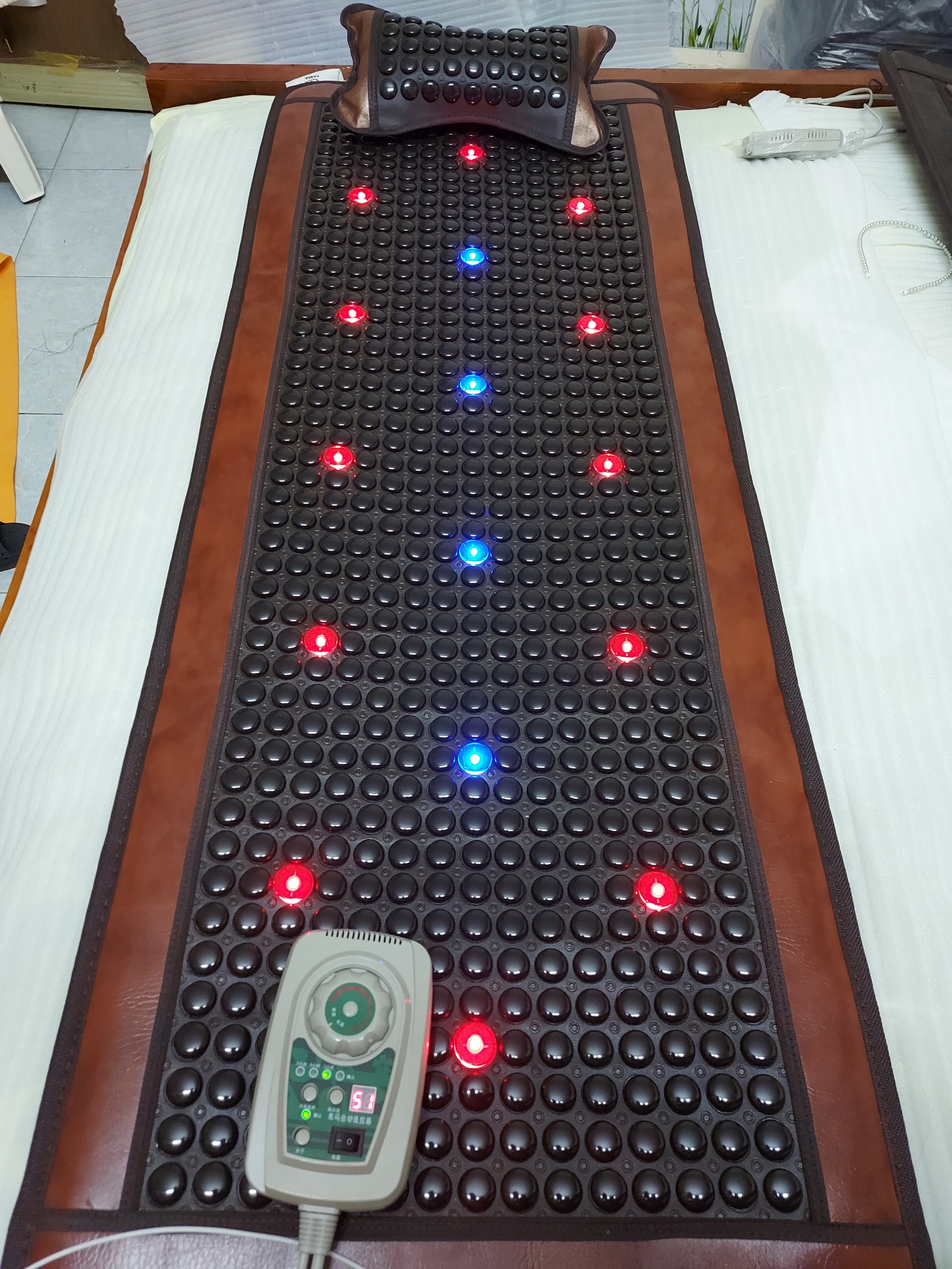 Thảm đá nóng Laser+ sóng siêu trường, hồng ngoại 60x165cm