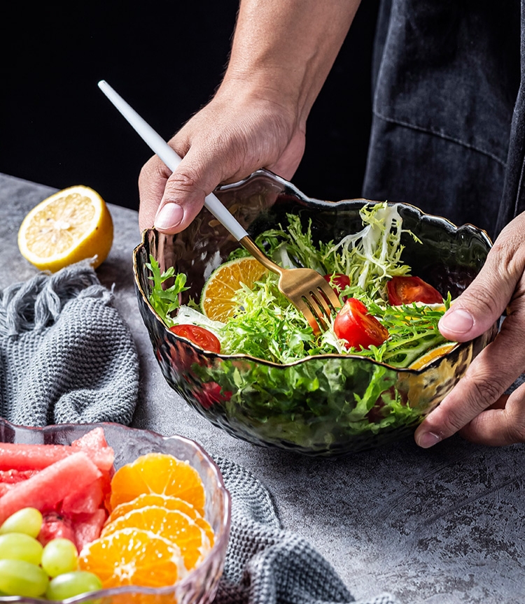 Bát thủy tinh trộn salad cao cấp