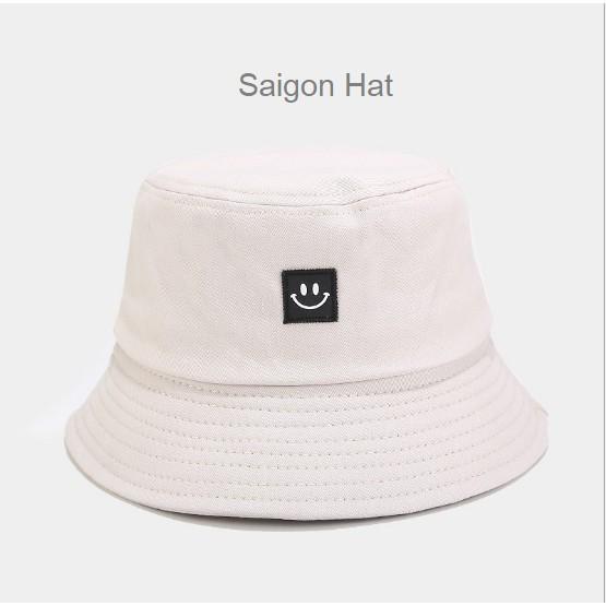 Mũ bucket nam nữ mặt cười nhỏ nón bucket tai bèo basic đơn giản SAIGON HAT