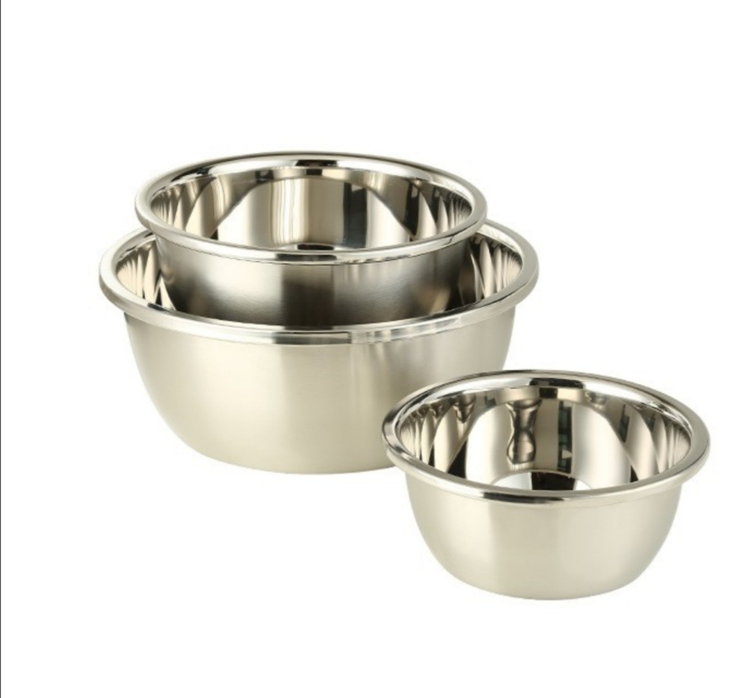 Thau trộn/ thố trộn/ âu trộn salad trộn bột inox cao cấp đủ size