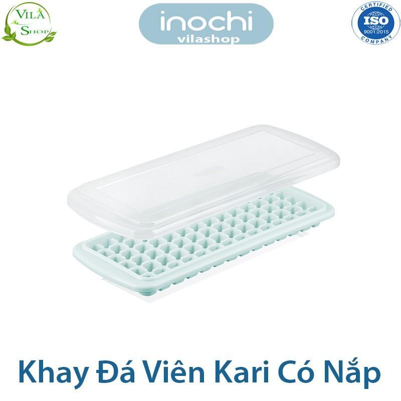 Khay Làm Đá, Khay Đá Kari 84 Viên Vuông, Nhựa Dẻo Cao Cấp Inochi - An Toàn - Kháng Khuẩn - Khử Mùi