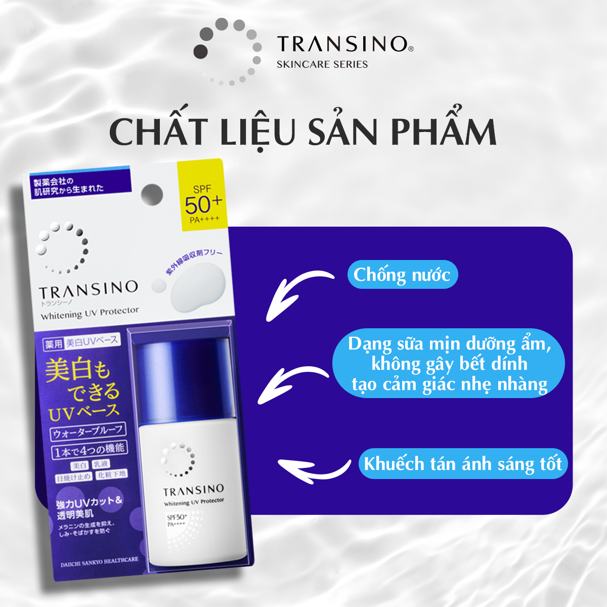 Kem chống nắng trắng sáng UV TRANSINO