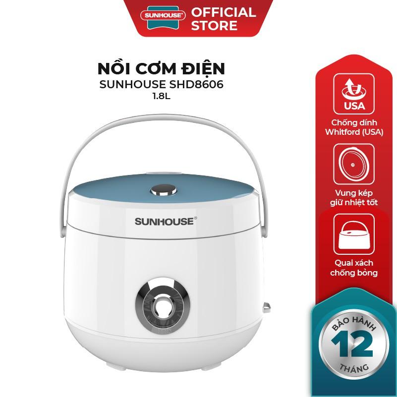 [Hàng Chính Hãng] Nồi cơm điện SUNHOUSE 1.8L SHD8606