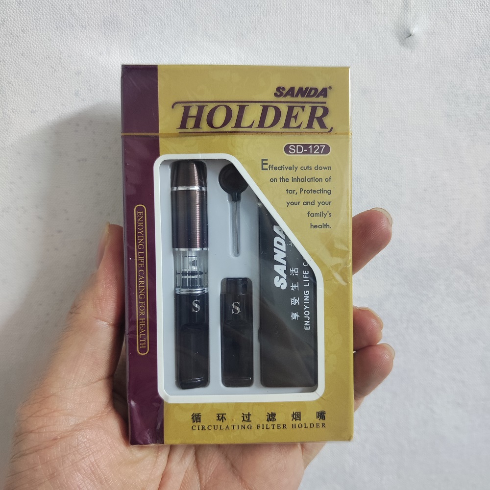 Bộ Tẩu Lọc Khói Thuốc Sanda D127 Có Hộp Đựng Bảo Vệ Sức Khoẻ