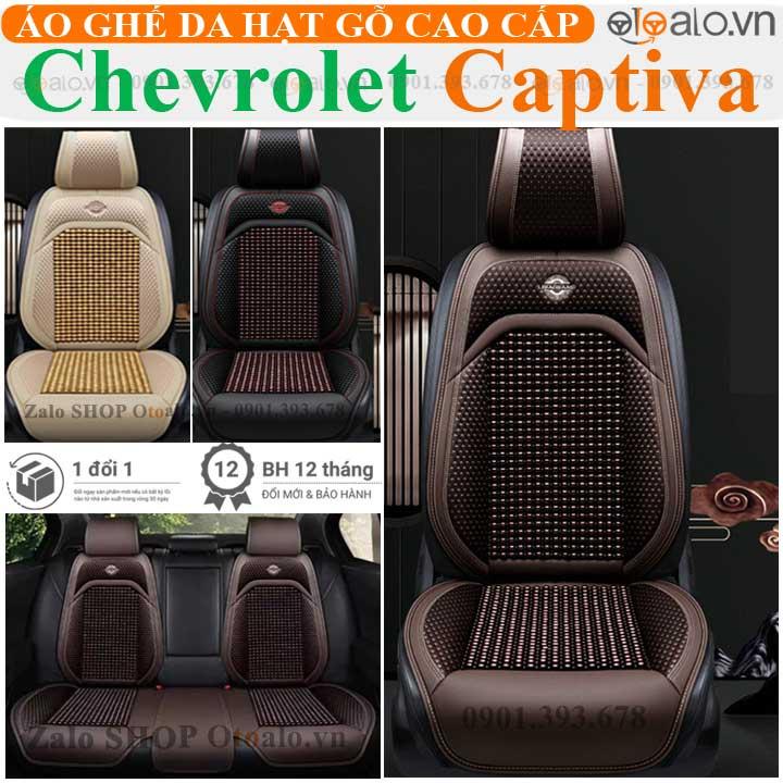 Áo trùm lót bọc ghế da xe ô tô Chevrolet Captiva da hạt gỗ tự nhiên CAO CẤP