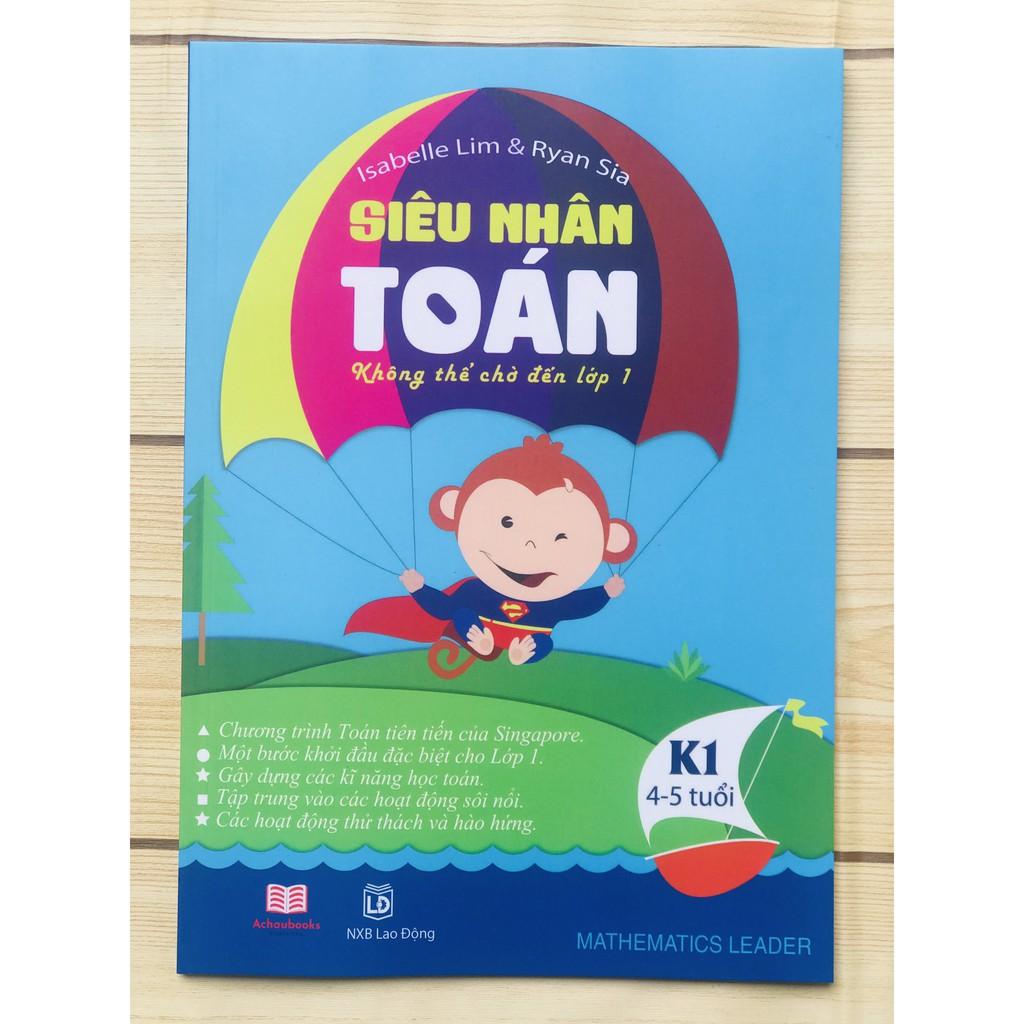 Sách Siêu Nhân Toán - Á Châu Books ( bộ 2 cuốn, 4 - 6 tuổi )