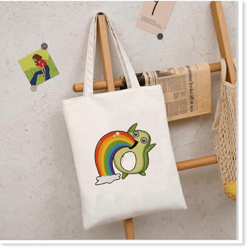 TÚI TOTE VUÔNG VẢI CANVAS ĐEO VAI BÉ BƠ Thời trang AOMIVN