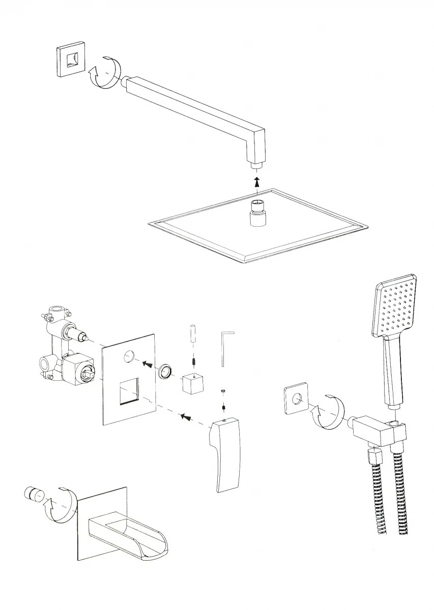 SEN ÂM TƯỜNG NÓNG LẠNH CAO CẤP NHẬP KHẨU NGA GAPPO G7107-20 - HÀNG CHÍNH HÃNG