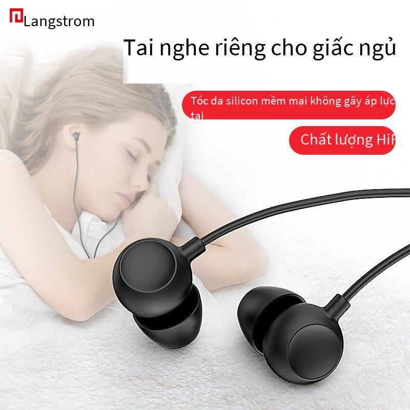 Giá thấp nhất Tai nghe ngủ chất lượng cao Langston S3 in-ear thoải mái khi ngủ bên cách âm và giảm tiếng ồn Tai nghe có dây