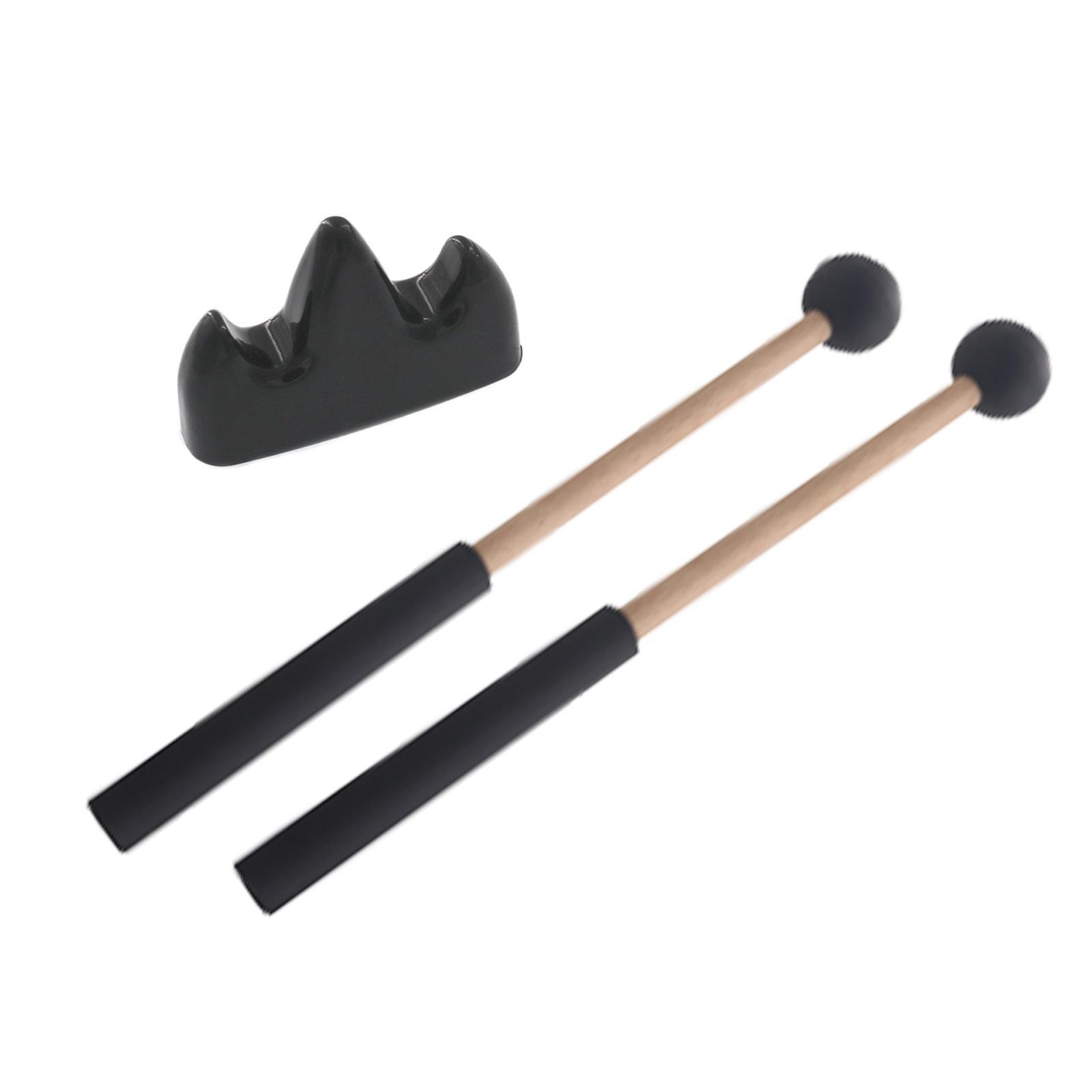 2x Rubber Head Mallet Percussion 8.7inch Drum Mallet for Marimba Meditation Yoga