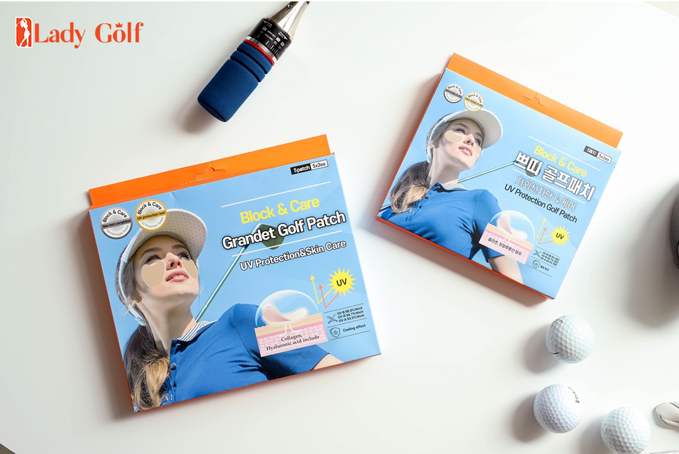 Hộp 05 Miếng dán má Golf nữ, nam chống tia UV Block & Care Petit - Hàn Quốc