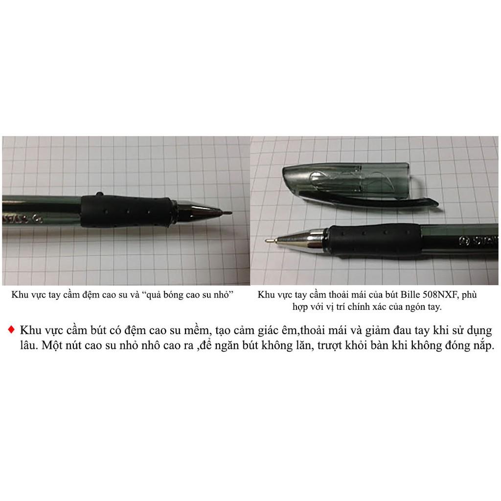 Bộ 3 cây bút bi STABILO Bille 508NXF 2 xanh + 1 đỏ + Bút xóa Correction Pen CPS88 (BP508NXF-C3B+)