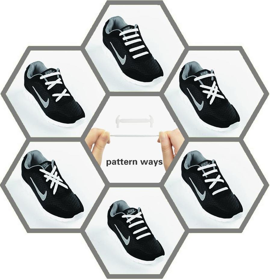 Dây giày cao su V-tie Shoelace loại Nhám từ silicon