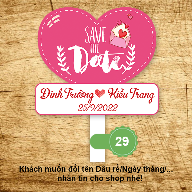 Bảng hashtag chụp ảnh đám cưới MS 29