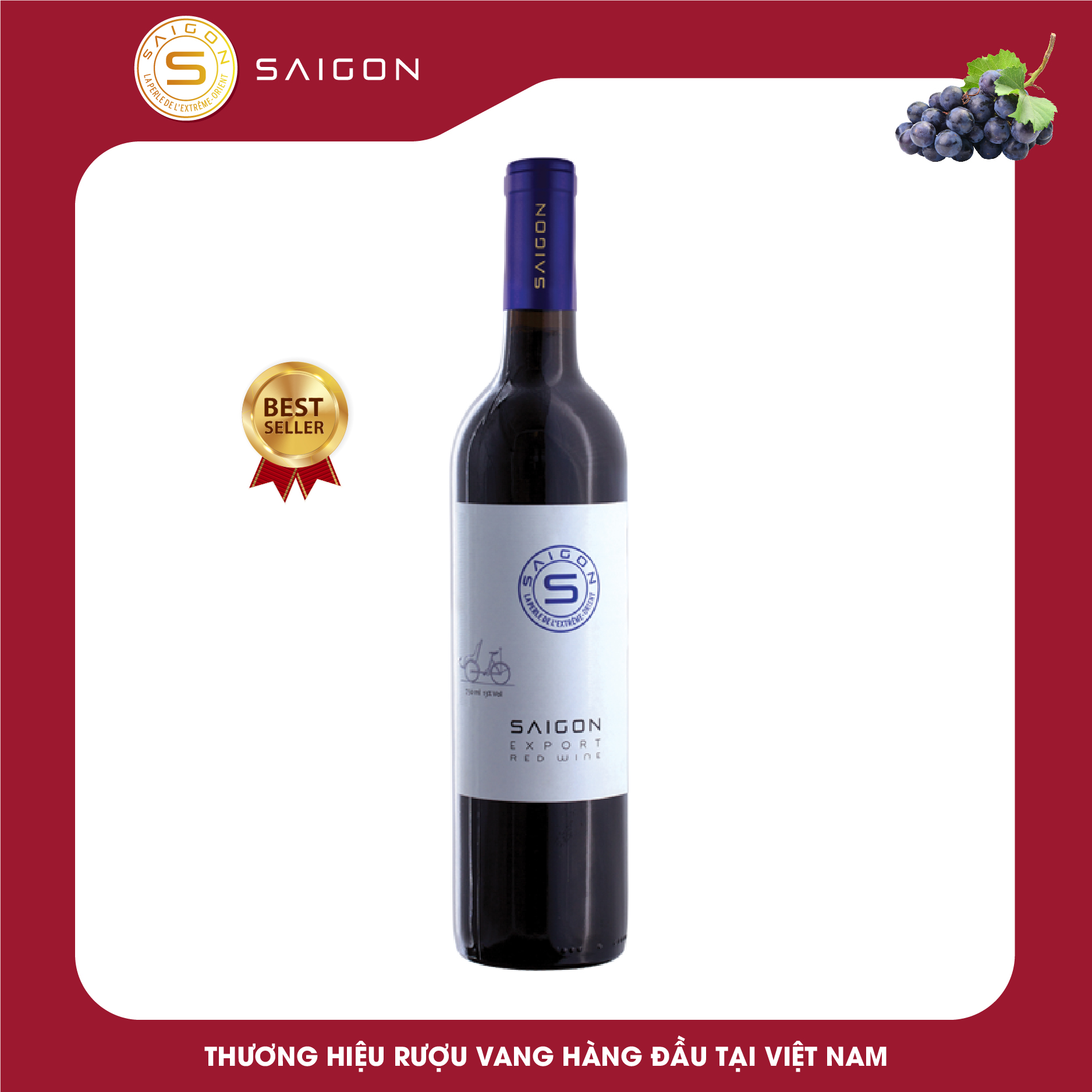 Rượu vang đỏ Saigon Export 750ml 13%