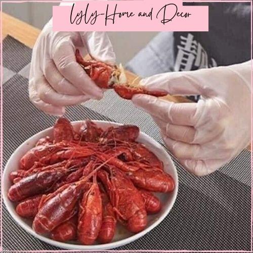 Găng tay Victoria dai, bền bỉ, nấu ăn tiện lợn, Hộp găng tay cao su 100 chiếc an toàn khi sử dụng-Lyly
