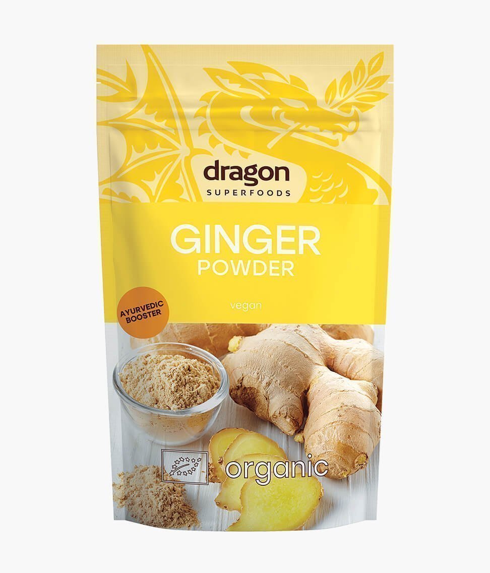 Bột gừng nguyên chất hữu cơ Dragon Superfoods Organic Ginger Powder 200g