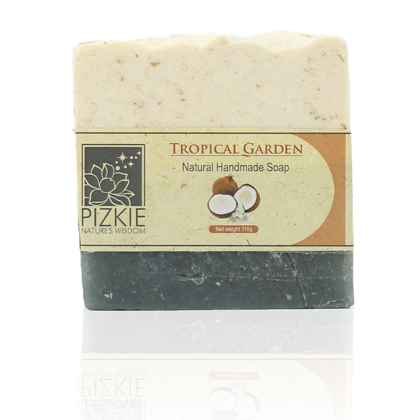 Xà Phòng Thiên Nhiên TROPICAL GARDEN SOAP PIZKIE - 110gr